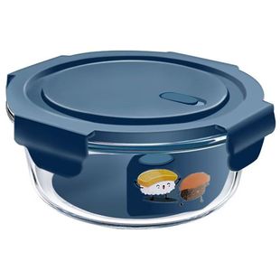 Instant Noodle Bowl with Lid Glass Lunch Box Office Worker Student Female Microwave Oven Special Bowl Set Crisper Fruit Box