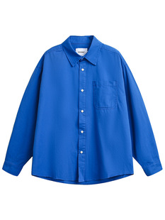 Japanese Style cityboy Profile Work Shirt Men's and Women's Loose Washed Sanding Long-sleeved Shirt Couple's Casual Jacket