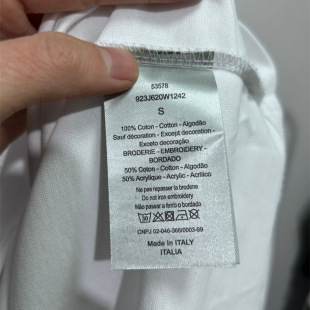 2025 spring and autumn d home solid color chest printing large LOGO cotton short sleeve T-shirt for men and women