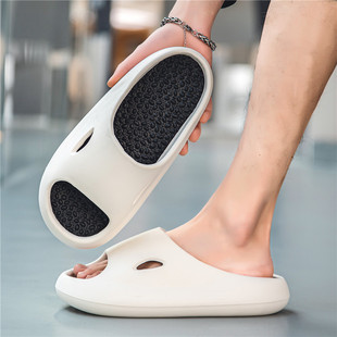 Couple Household Non-slip Slip-on Feeling Thick Slippers Men's Outer Wear Sandals and Slippers 24 New Summer Home