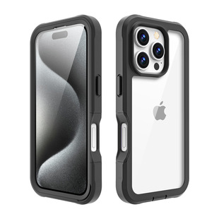 Three Anti-shell Tempered Film Anti-peep Protective Shell for Apple iPhone16pro Phone Case Outdoor Anti-drop