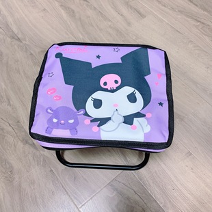 Cute New Stitch Small Stool Kulomi New Picnic Folding Stool Convenient Children's Game Small Square Stool