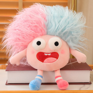 Cute eye-catching crazy doll plush toy funny doll studio shooting props decoration rag doll