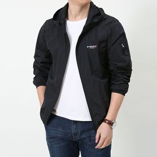Clothing men's 2023 new summer ice silk skin clothing breathable clothing outdoor sports shirt thin trench coat coat