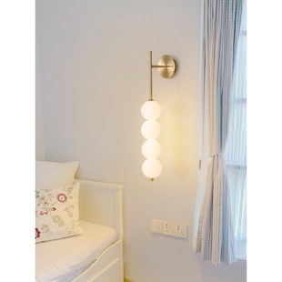 Internet famous bedside wall lamp bedroom atmosphere lamp designer creative gourd wall lamp living room sofa background wall decorative lamp