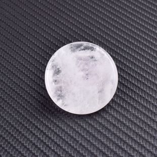 Natural Crystal Original Stone 4cm Round Sheet Energy Stone Diy Engraving Shaped Sheet Round Bare Stone Cross-border Explosions Ornaments