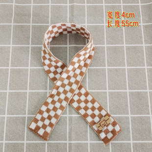 Hot selling Palm Dog scarf clothing accessories 20cm cotton doll knitted wool scarf collection spot wholesale