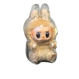 LABUBU Labubu Generation II Transparent Protective Shell Macaron Sit Party Protective Cover Dust-proof Shell Dust-proof
