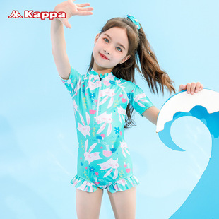 Kapa Children's Swimsuit Summer Girls' Siamese Small and Medium-sized Children's Girls Baby Cute Princess 2023 New Swimsuit