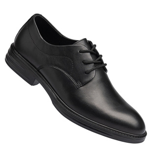 Casual Breathable Business Shoes 2023 Spring New Style Head Layer Cowhide Men's Dress Strap Low Heel Comfortable Work Shoes