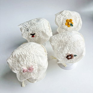 Summer Baby Hat Lace Court Hat Children's Hat Baby Sun Hat Lace Princess Hat Newborn Hooded Door Hat