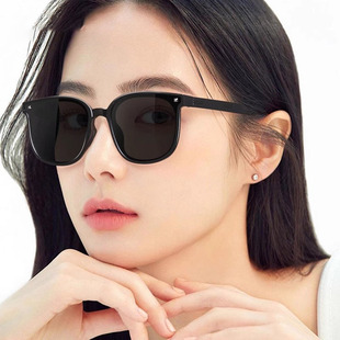 Folding Sunglasses, Anti-uv, Strong Light, Women's Sun Protection, Big Face, Slimming Look, Ultra-light Polarized Summer New Myopia Sunglasses