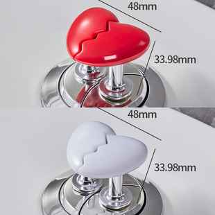 Universal Heart-Shaped Toilet Flush Button Switch for Nail Art, Free Shipping