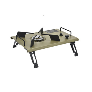 Portable Folding Gas Stove Camping Card Stove IGT Desktop Stove Small Cookware Gas Stove Wild Cooker Stainless Steel