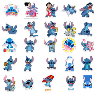 50 стикеров Stitch для детей мультфильм украшения ipad чемодан мобильный телефон стакан воды наклейки Stitch через границу