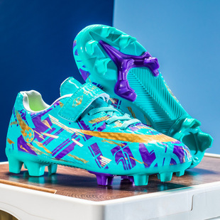Cross-border football shoes girls primary and secondary school girls special Velcro agtf broken nail competition training spike sneakers