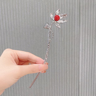 New Chinese style antique hairpin lantern hairpin wholesale high-grade feeling plate hairpin Chinese style step waved headdress for women