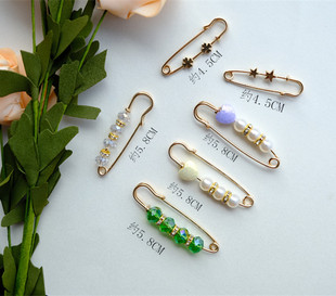 Anti-slip waist pin artifact fixed clothes women's cardigan sweater anti-slip buckle wholesale pearl brooch