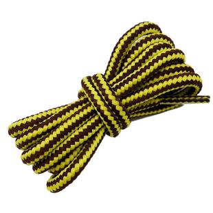 Xuan silk shoelaces new round two-color striped diy round rope classic niche shoelaces clothing hat rope accessories decorative rope