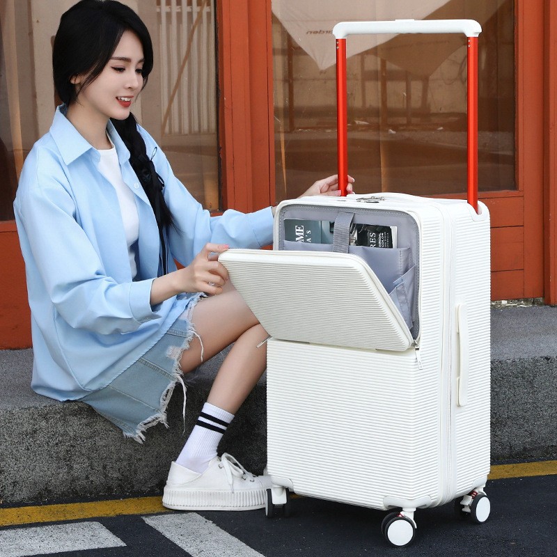 Luggage Suitcase for Male and Female Students 24inch Aluminum Frame Trolley Case Universal Wheels 20inch Travel Luggage Boarding Password Box Wholesale