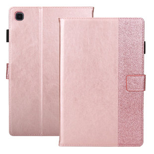 For Samsung Tab A7 T500 simple splicing glitter flat cover T505 flip card business protective cover