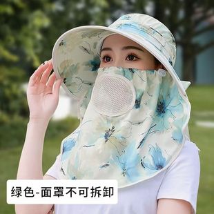 Шляпа женская шляпа от солнца УФ-защита крышка лица дышащая защита от солнца рыбак шляпа летняя Рыбалка шляпа с большими полями Солнцезащитная шляпа