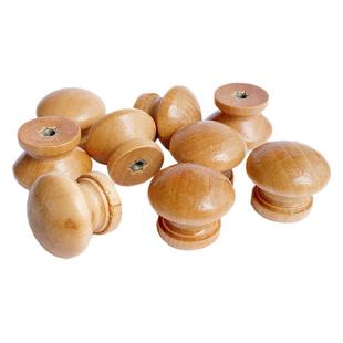 Single hole wooden handle mushroom wooden handle door handle mushroom head handle drawer handle cabinet door handle wooden handle