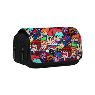 Friday Funk Night Printing Peripheral Pencil Case Friday Night Funkin Student Stationery Storage Box 1 Generation Hair