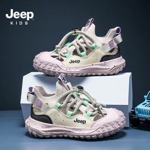 Jeep Women's Shoes 2025 Spring and Summer New Comfortable Breathable Casual Shoes Soft Sole Lightweight Wear-resistant All-match Children's Shoes Trendy