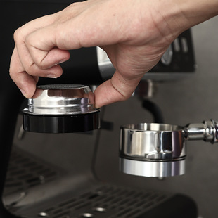 Coffee powder ring 51 aluminum alloy with magnetic anti-fly powder ring Italian coffee American grinder cloth powder 58mm universal
