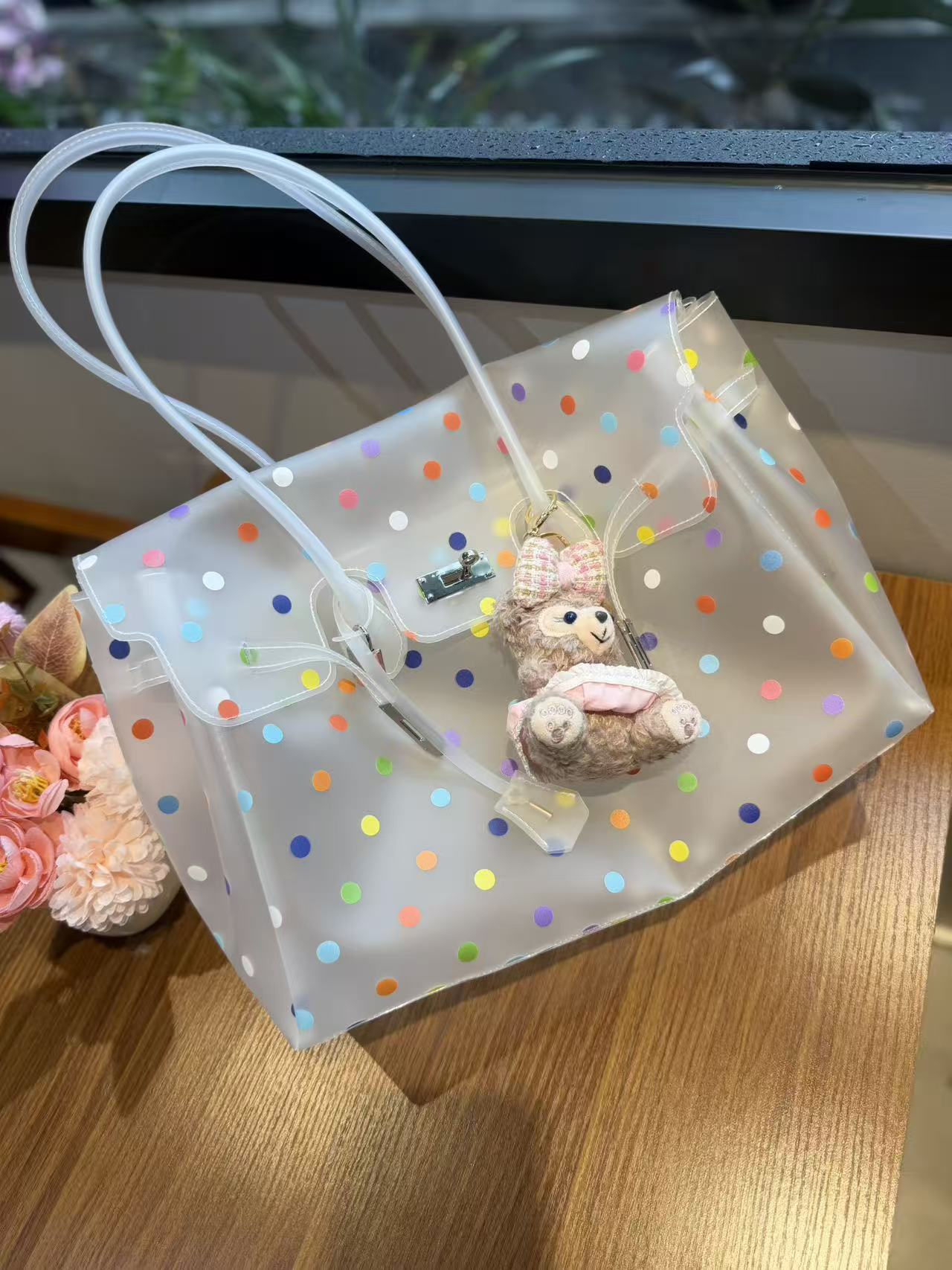 2026 New TPU Jelly Bag, Summer Commuter Tote Bag, Stylish Transparent, Large Capacity Underarm Bag, Women's Handbag