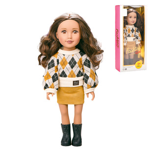Cross-Border 16-inch vinyl doll children sleeping Loli doll cute dress-up girl birthday gift wholesale