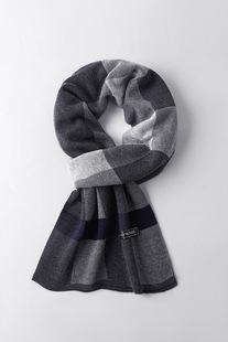 2024 New Wool Scarf Men's Winter Thickened Warm High-end Neck Boys' Day Gift for Boyfriend's Dad