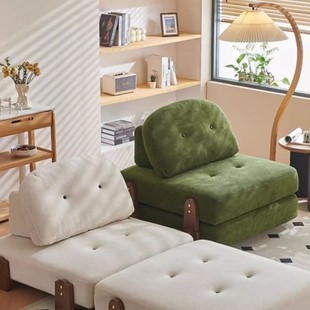 Lazy Sofa Tofu Block Living Room Single Sofa Bed Dual-purpose Sofa Can Sleep and Lie down Foldableing Leisure Chair Bed Integrated