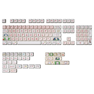 Шпион медведь MOT колпачок PBT сублимации 61/68/84/87/89/96/98/100/104/108 ключ
