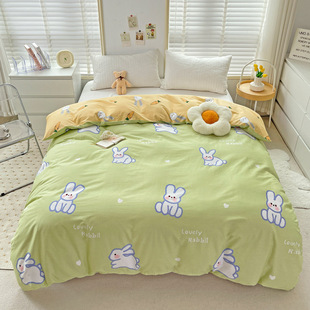 Class a Pure Cotton Duvet Cover Single Piece 100% Cotton Quilt Cover Student Single Quilt Cover Double Bed Sheet Duvet Cover Direct Sales