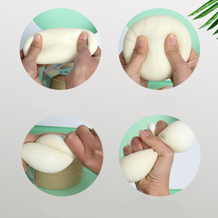 Food Kneading Music Slow Rebound Decompression Artifact Decompression Small Toy Children's Funny Venting Simulation Fake Food Baozi