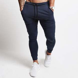 2019 Sports Pants Men's Running Pants Fitness Football Training Pants European and American Slim-fit Casual Sports Pants Pencil Pants