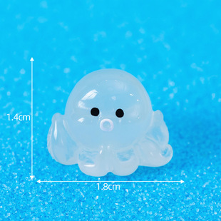 Micro landscape decoration colorful luminous octopus decoration creative sea bottom fish tank landscape resin crafts