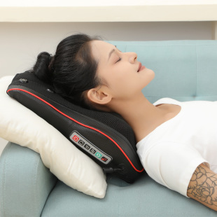Lumbar massager Waist Cushion Electric Heating Pillow Back Cervical Neck Shoulder Massage Pillow Car Household