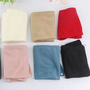 2024 Winter Double-button Fleece Scarf Multi-functional Cold-proof Windproof All-match Scarf Men's and Women's Neck Protection Warm Neck Sleeve