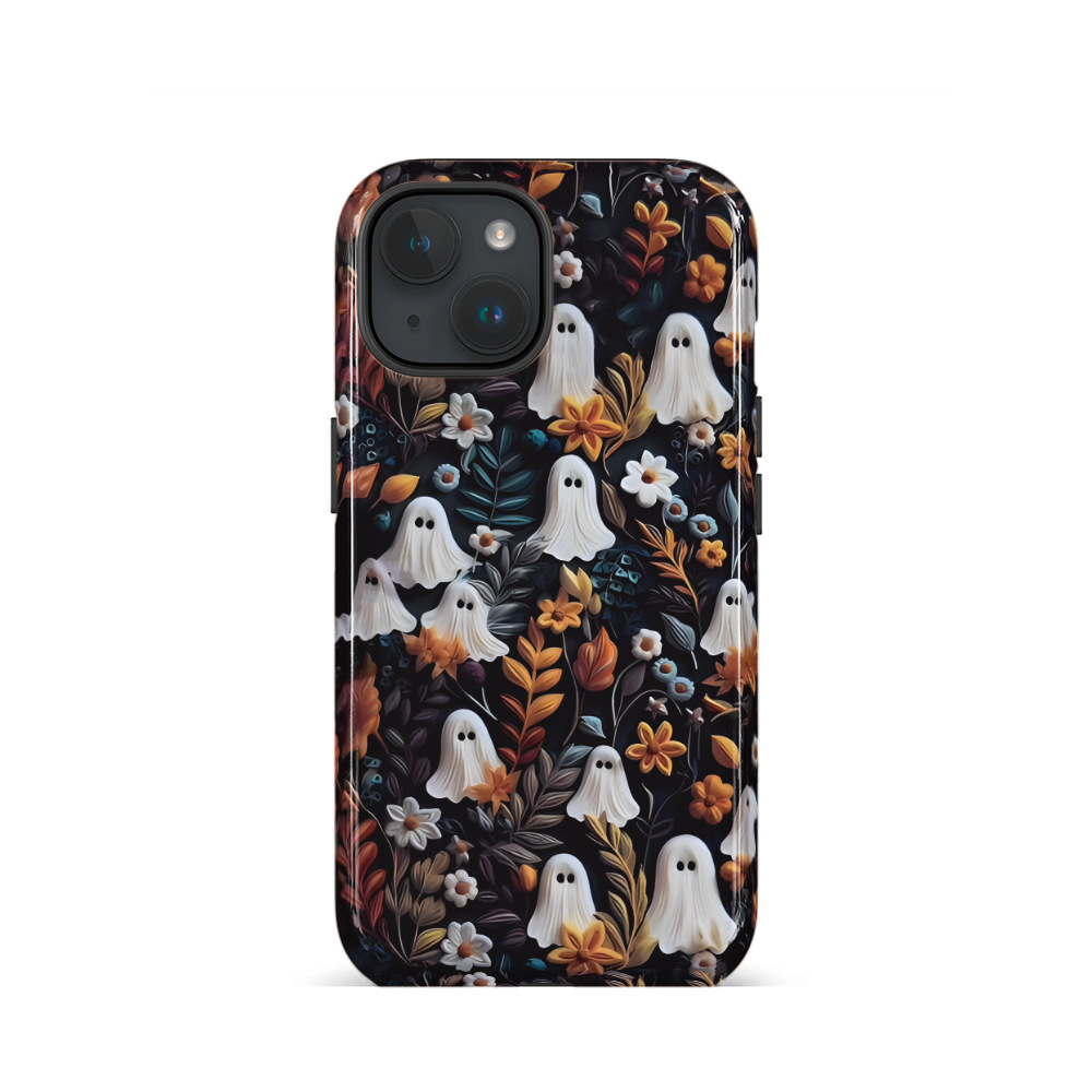 Ins Halloween Ghost Element Two-In-One Film Case Suitable for Apple 17/16P/11/13/X/8 Mobile Phones