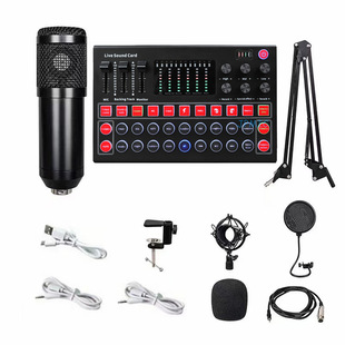 Cross-border dedicated English live sound card M9 condenser microphone BM800 suit SOUNDCARD BM800