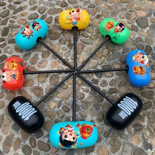 Large one-ton hammer inflatable toys 1000 tons hammer one-ton hammer color push-sweep code gift manufacturers wholesale