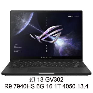 2409 ноутбук фантазия GV302 7940HS 4050 6G 16 1T 13,4 дюйма