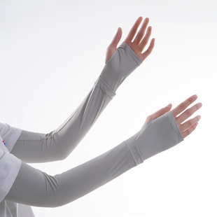Sun Protection Ice Sleeve Men's Sleeve Ice Silk Gloves Summer Thin UV Protection Driving Riding Outdoor Arm Sleeve