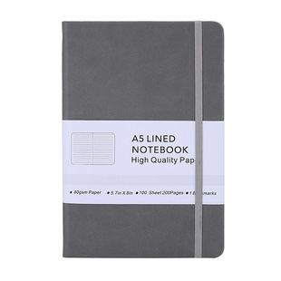 Amazon best selling soft leather hardcover hard surface elastic strap A5 notebook foreign trade notepad printable company logo