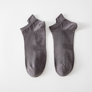 Men's socks summer thin cotton socks breathable deodorant mesh sweat-absorbent spring and summer solid color ear lifting men's boat Socks
