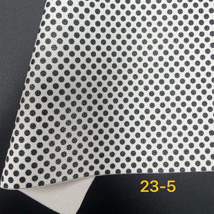 Children's Handmade DIY Headwear Hairpin Bow Material Imitation Cotton Fleece Litchi Pattern Cartoon Geometric Printed PU Leather