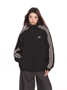 American Style Trendy Brand New Double-sided Wear Men's and Women's Loose Jacket Spring and Autumn Couple's Casual All-match Fashionable Trendy Jacket
